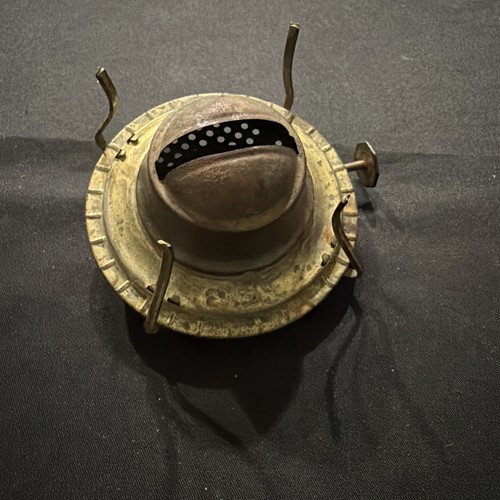 Antique brass oil lamp burner - antique,
