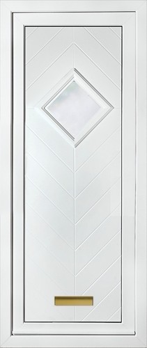 White full height upvc - upvc, door