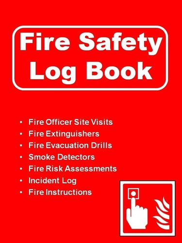 Fire safety log - fire, logbook