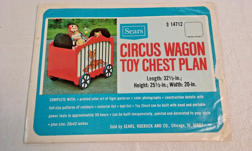 Vintage sears circus wagon - vintage,