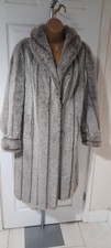 Silver Fox Faux Fur Ĺong Coat
