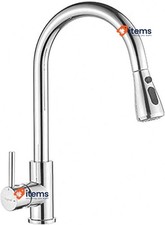 Ibergrif M22136 Kitchen Mixer Tap with Pull Out Spray, 360° Swivel