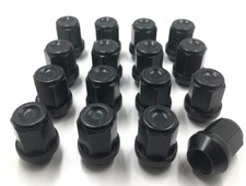 16 x ALLOY WHEEL NUTS BLACK FORD FOCUS MK1 1998-05 ST170 M12 X 1.5 19MM BOLTS [3