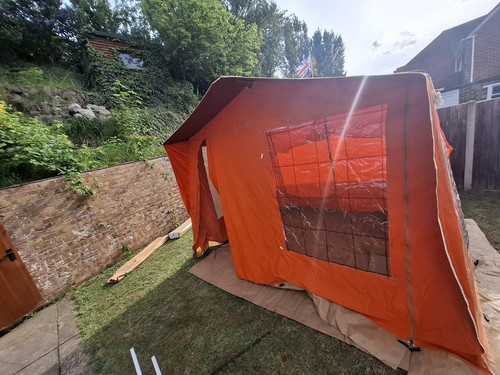 Retro camper awning - .,