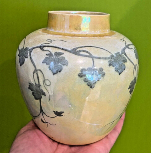 Antique ruskin pottery yellow - ruskin,