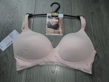 M&S MARKS & SPENCER BODY SOFT PINK NON WIRED FULL CUP STYLE BRA UK SIZE 32D