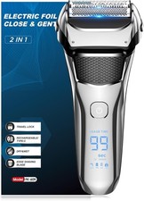 Braun Series 5 52-A1000S Electric Shaver, Up to 50 min - Azure