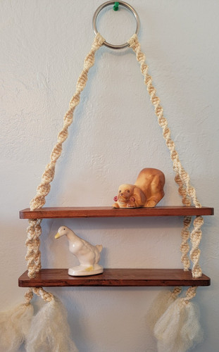 Macrame two tiered lightweight - two,