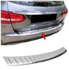 Per MERCEDES C-CLASS S205 SW 2014 al 2020 Cromato Protezione Paraurti BRILLANTE