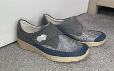 Rieker Blue & Grey Paisley