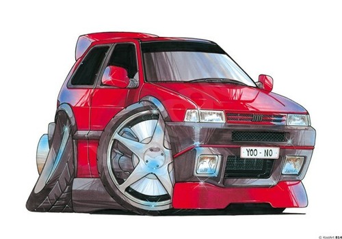 Fiat uno turbo red - fiat,