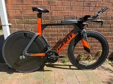 Giant Trinity Advanced Pro 1 – TT/Tri Bike w/ Power Meter & Disc Wheel - Small