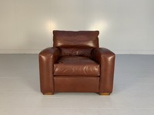 Duresta "Panther" Armchair - In Brown "Mustang" Leather - RRP £2000