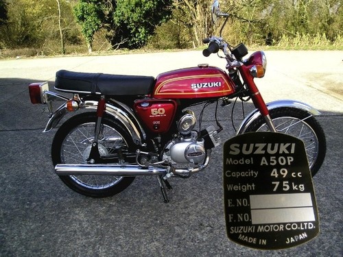 Plate type a50p ap50 suzuki - plate, /