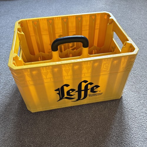 Leffe beer crate bar - crate, man