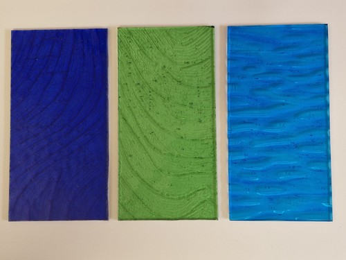 Pieces stained glass - 24,