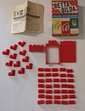 Vintage Betta Bilda Building Set Accessories Castle Accessories Boxed No 10