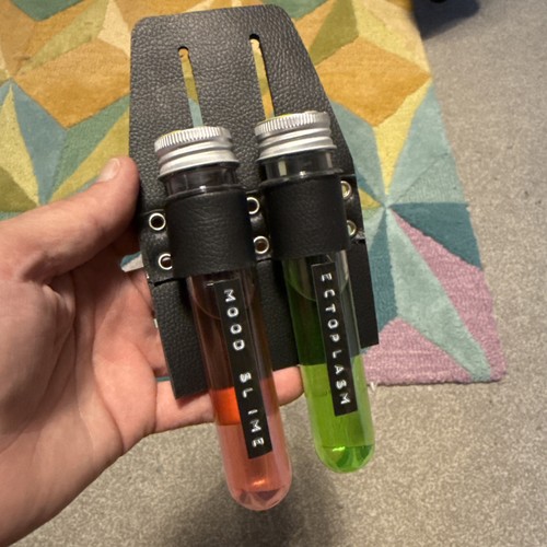 Ghostbusters leather test tube - ghostbusters,