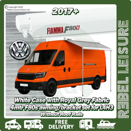 Fiamma f80s white awning - fiamma, 4m