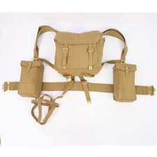 Replica 1937 Battle Order Webbing Set WW2 British Army Khaki by GSE WD245