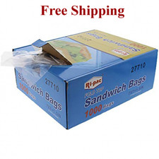 Ri Pac Fold Top Sandwich Bags-7 X 7 +1.5 Inches - 2000 Count 2box Free Shipping