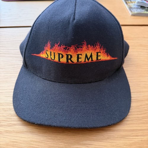 Supreme flames trucker cap - flames,