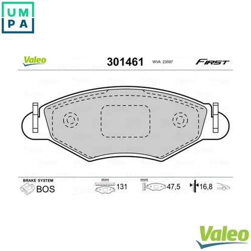 Brake pad set - set, disc