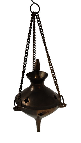 Vintage brass hanging - vintage, incense