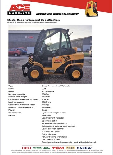 Jcb tlt30d 4x4 4wd - jcb,
