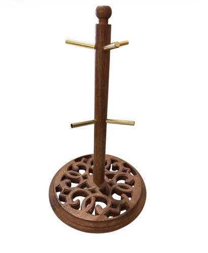 Wooden jewelry tree display - wooden,
