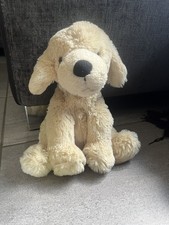 Vintage Chad Valley Woolworths Soft Cream Labrador Retriever Puppy Dog Soft Toy