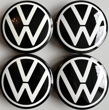 4 Original VW Emblems Hub Caps 10A601171 VW ID3 ID4 NEW