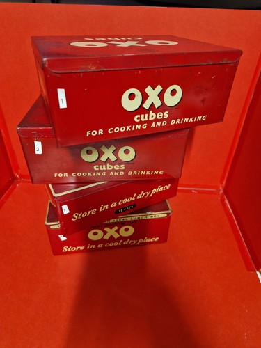 Vintage oxo tin advertising - vintage, (2