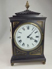 Regency London Twin Fusee Bracket Clock Case Spares or Repairs