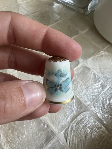 Spode china thimble - china,