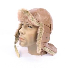 Replica Royal Flying Corp RFC Winter leather Pilots fur lined Helmet WD437