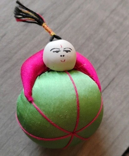 Vintage asian silk - vintage, doll
