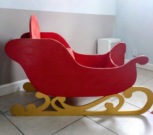 Santa sleigh heavy duty - sleigh,