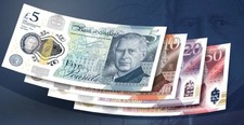 All NEW UK BANK NOTES SET