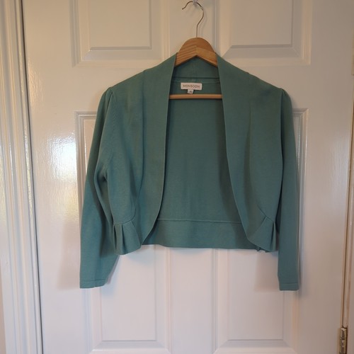 Monsoon teal green cotton knit