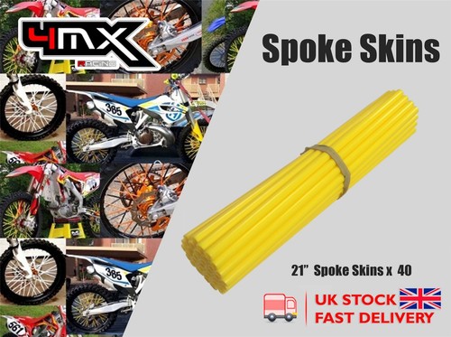 Wheel spoke protectors yellow - spoke,