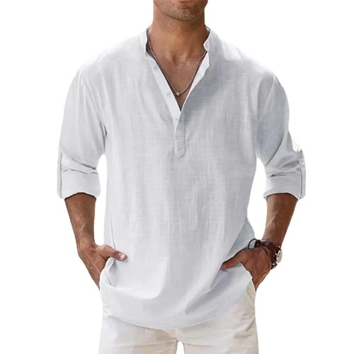 Mens casual linen - linen, long