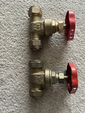 2x 15mm Gate Valves