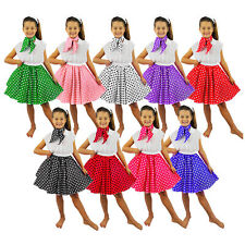 CHILDS POLKA DOT SKIRT & SCARF