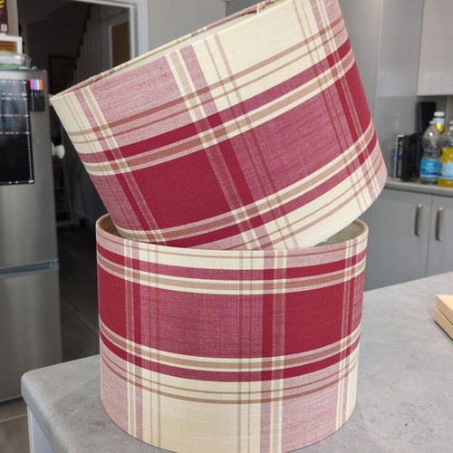 Tartan lampshades 20cm - lampshades,