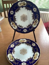 Coalport Cobalt Batwing Plates