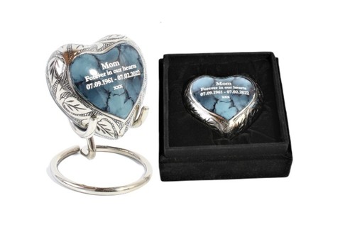 Mini heart cremation keepsake - mini,