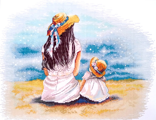 Mother daughter the sea - daughter,