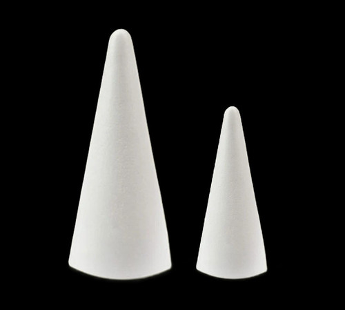 Polystyrene foam cone white - foam,