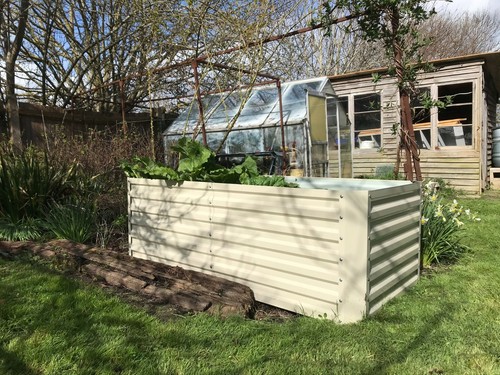 Raised garden bed steel - raised, large